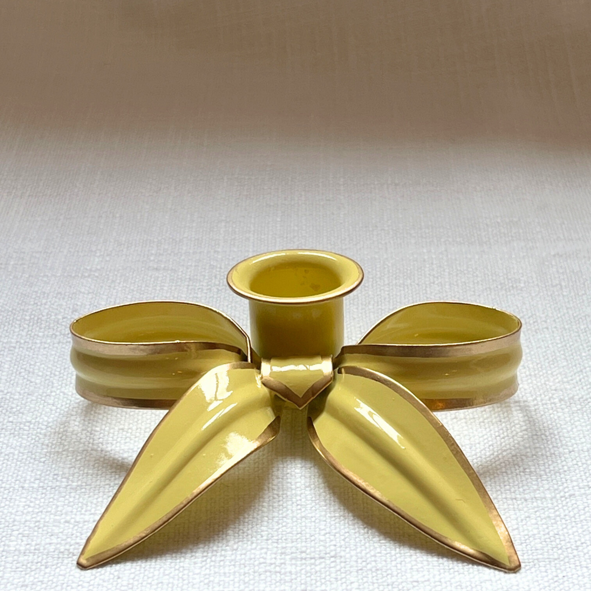 A Pair of Bow Candleholders