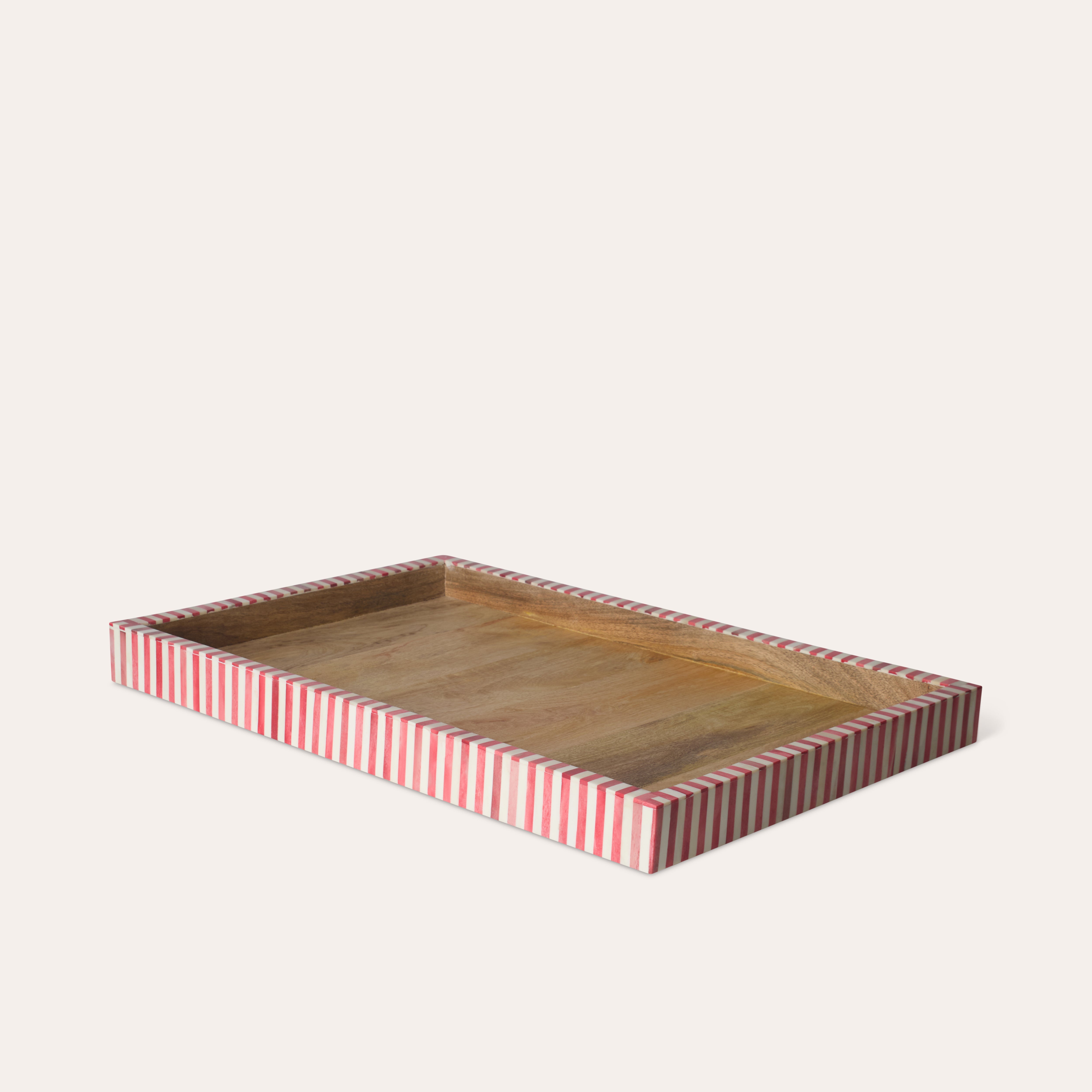 Rectangular Inlay Tray | Extra Large | Red | Striped – Tooka