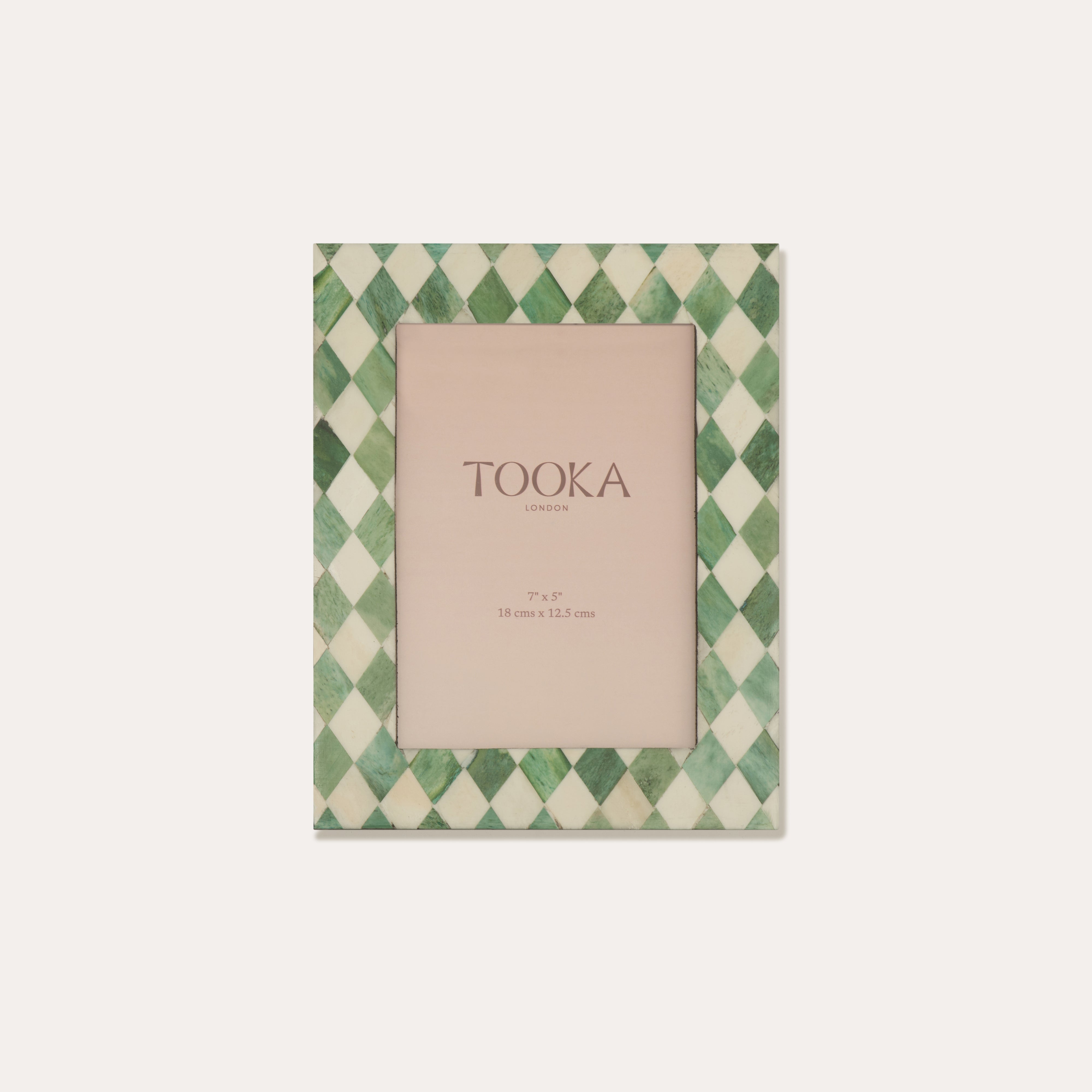 Small Photo frame | Forest Green & White | Harlequin – Tooka