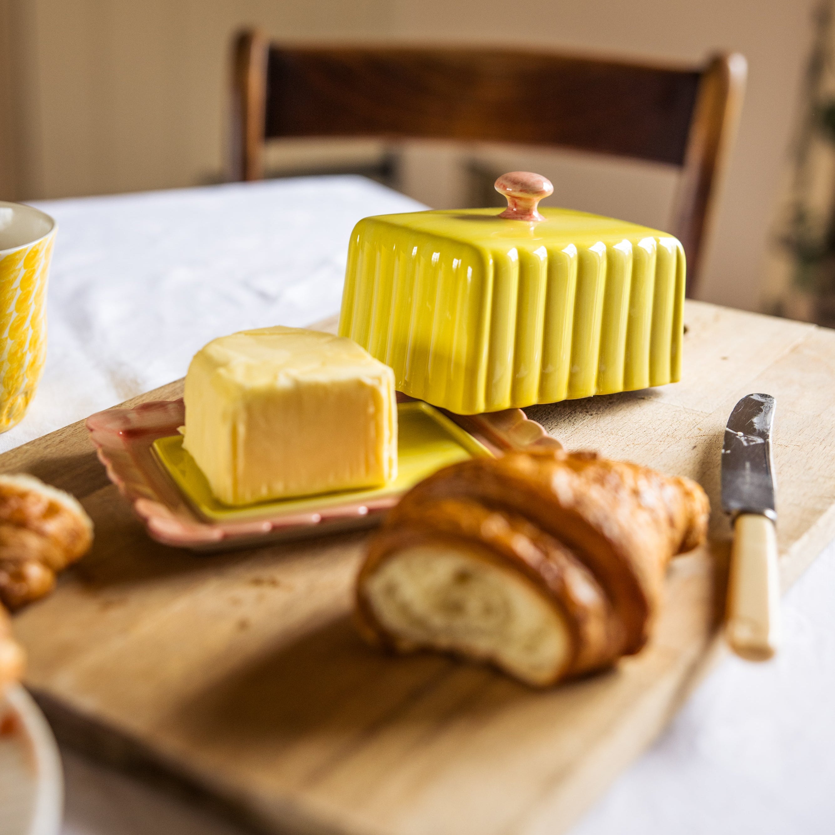 Butter Dish | Yellow & Pink – Tooka